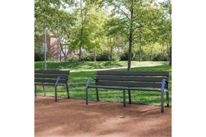 Banco urbano de plástico reciclado Varya