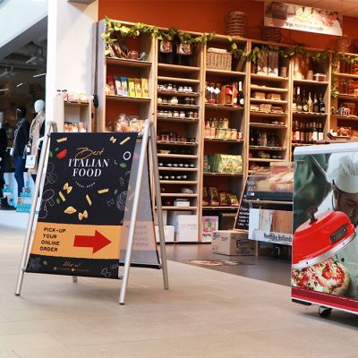 Portapóster doble cara